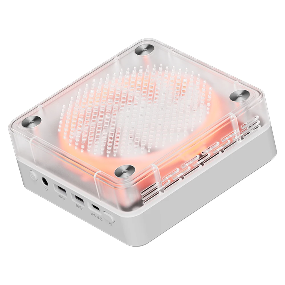 

2023 TOPTON Ice Soul Series Mini PC AMD Ryzen 7 7840HS 8 Cores RGB Light DDR4 NVMe 2.5G Dual LAN Gaming Computer 3x4K WiFi6
