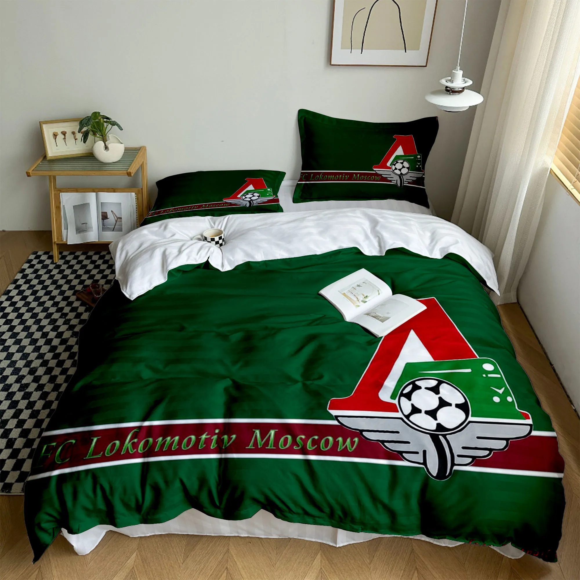 Локомотив Москва комплект пододеяльников ЕС Single Double King US Twin Full Queen Size постельное