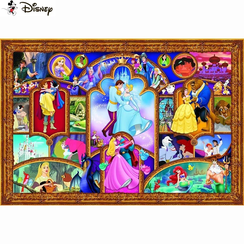 

Алмазная живопись Disney, вышивка крестиком «мультяшная принцесса», полноразмерная, круглая, «сделай сам», 5d алмазная вышивка, картина стразы, ...