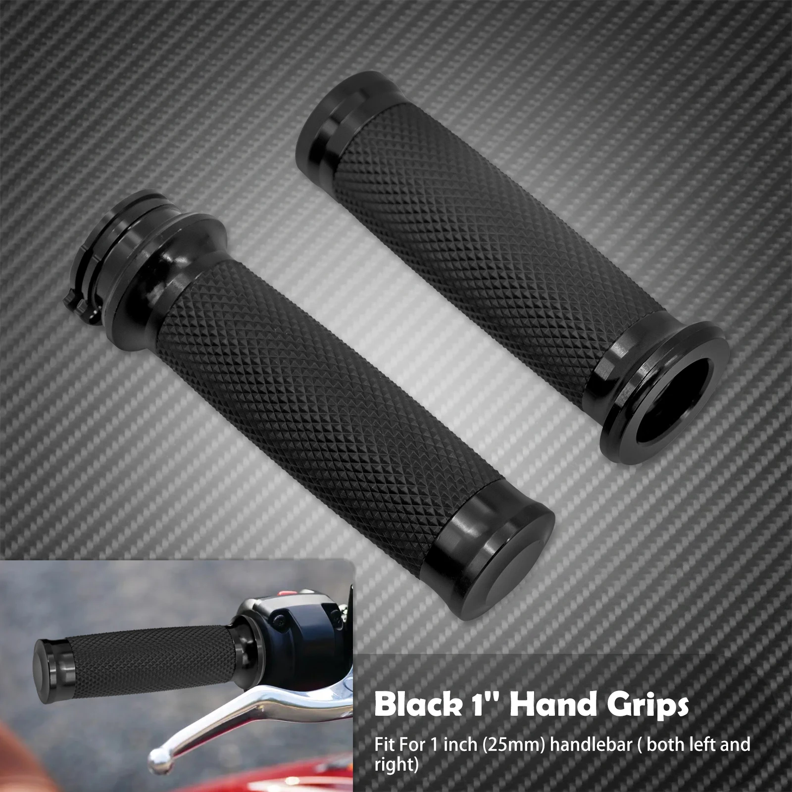 

MACTIONS Мотоцикл грипсы 1 "25-миллиметровые черные ручные рукоятки для Harley Sportster 883 1200 XL XR Custom Nightster Roadster Softail Heritage Breakout Touring Рукоятки Dyna VRSCA для руля