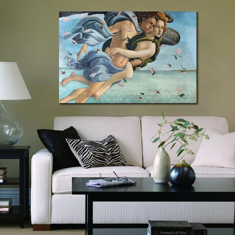 Картина маслом ручной работы холст искусство Рождение Венеры подробное