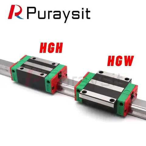 Puraysit Ухо Руководство Рельс Слайдер HGR15 HGR20 2Pcs + 4Pcs HGH15CA HGW15CC HGH20CA / HGW20CC Для ЧПУ Маршрутизатора