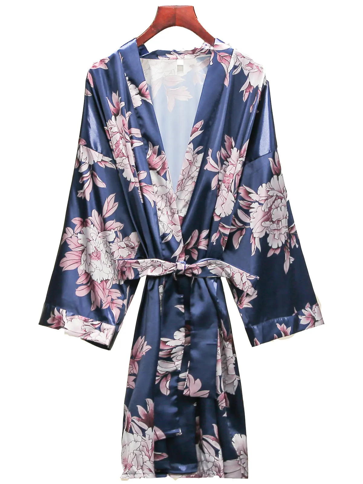 2021 Floral Robe New Design Silk Satin Robe Women Wedding Bridal Robes High Quality Summer Sleepwear