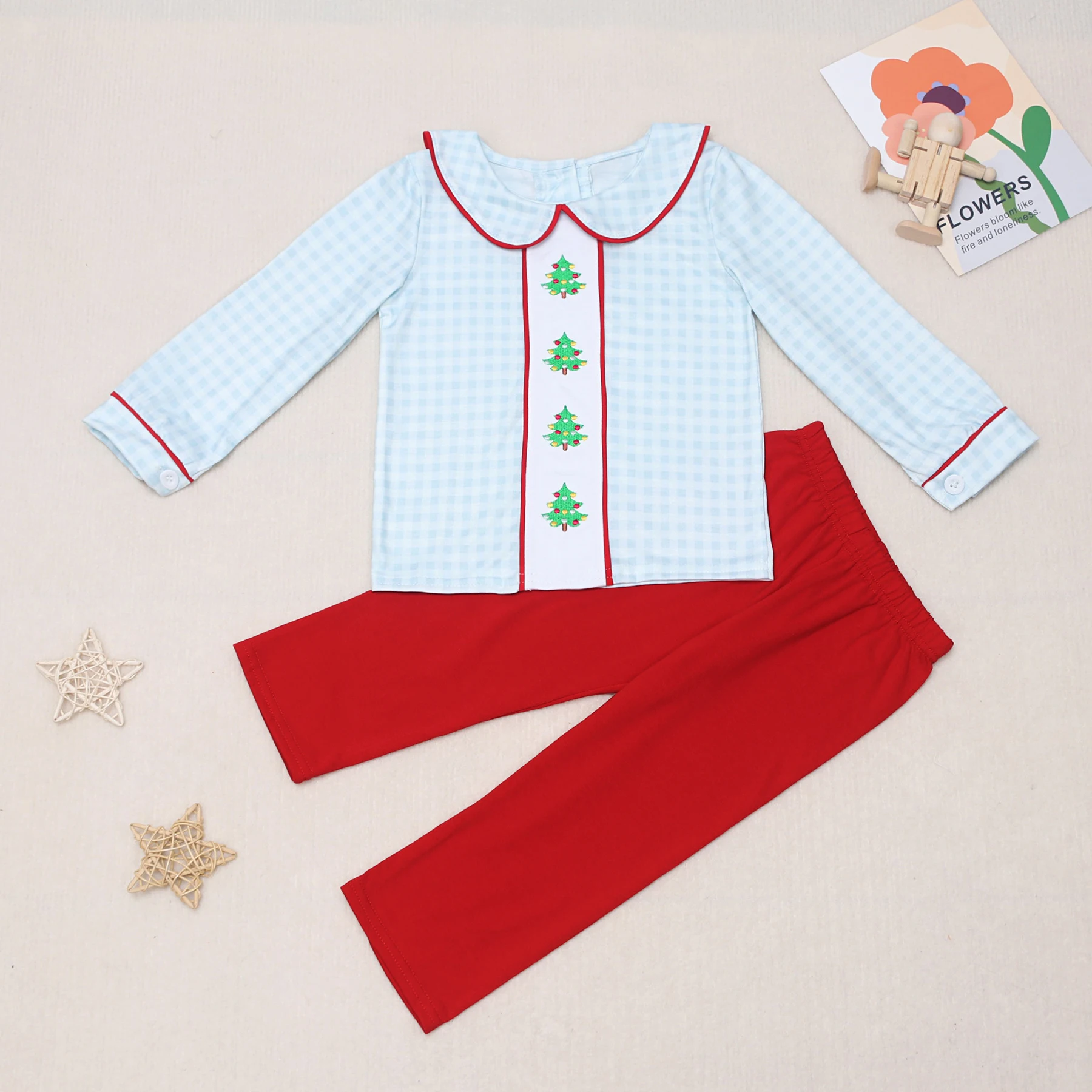 

French Knot Thanksgiving Day Children Boys Clothes Kid Baby Pastel Brown Suit Plaid Shorts Outfit Cotton Laddish Turkey Styles