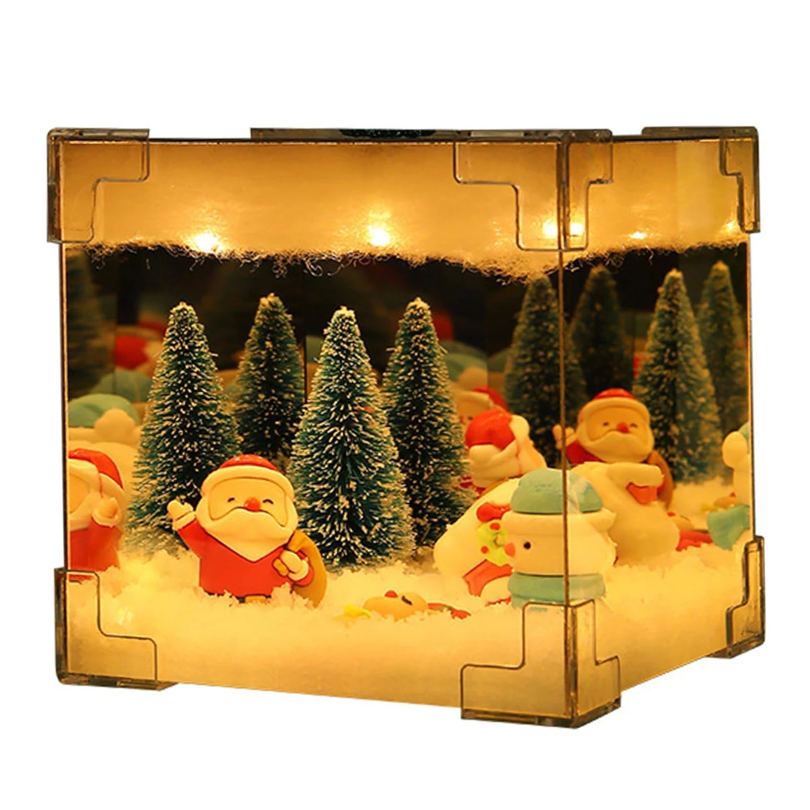 СДЕЛАЙ сам набор ламп Santa Cube декор рождественского ночника