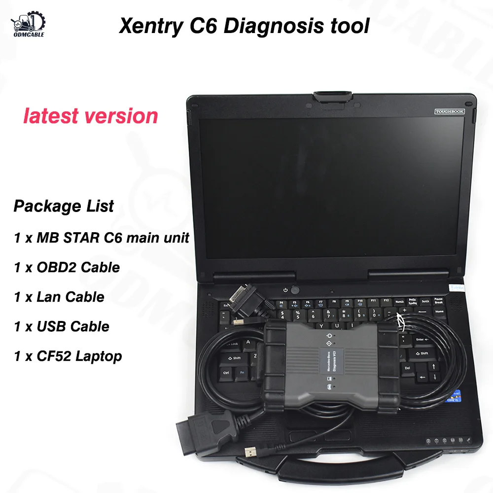 

Диагностический инструмент MB star C6 мультиплексор PK SD Connect c4/c5/m6 Xentry Epc + CF52 планшет для BENZ