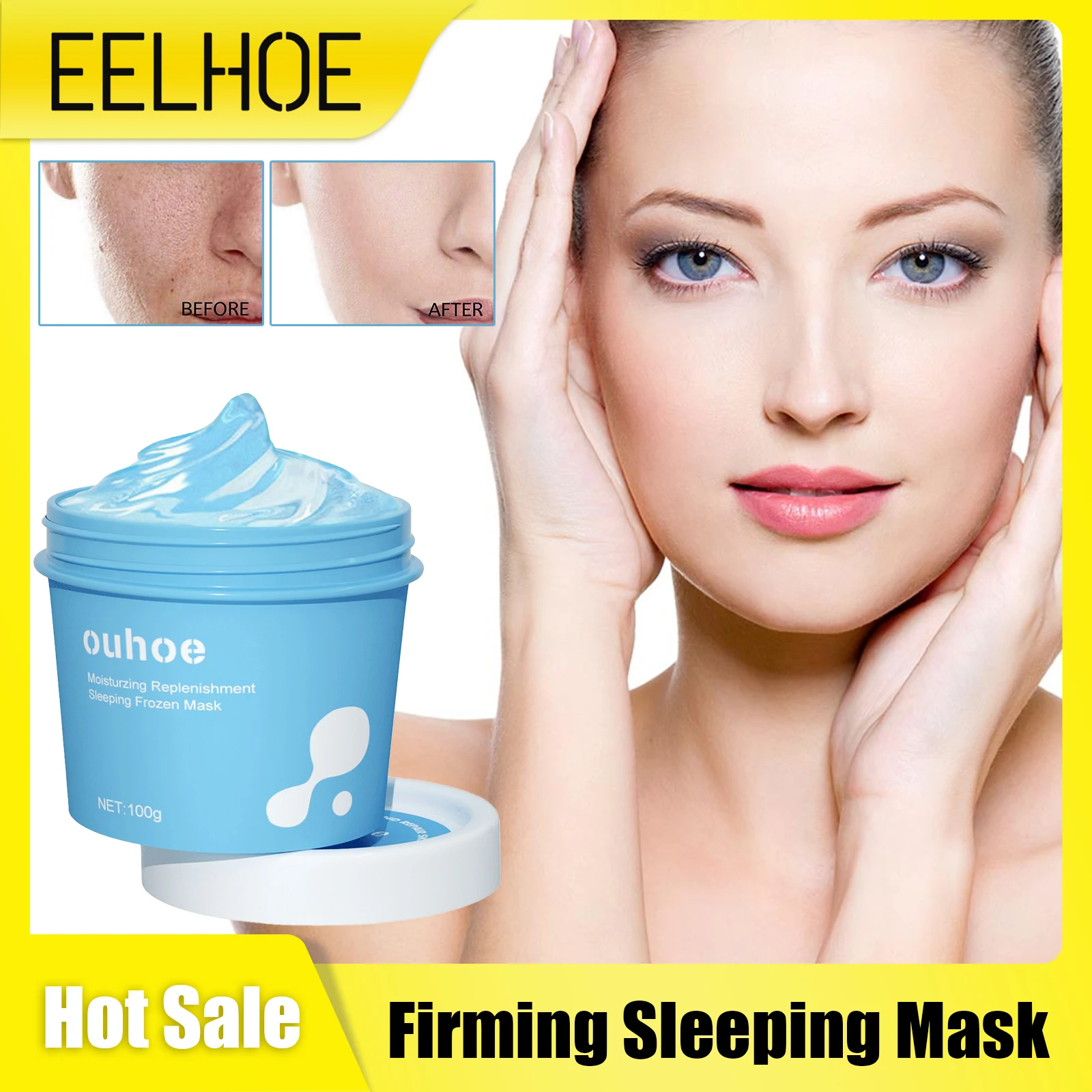 

Anti-aging Wash Free Mask Remove Wrinkles Moisturizing Fade Fine Line Pores Shrink Brightening Refreshing Sleeping Mask Skincare