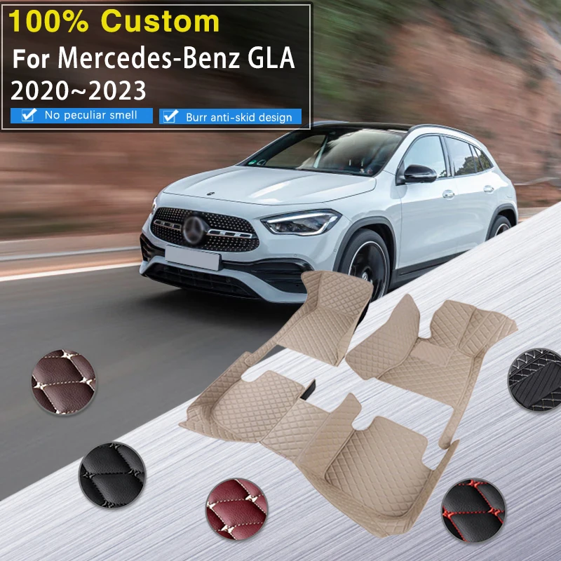 

Car Mats Floor For Mercedes-Benz GLA EQA H247 2021 2022 2023 Waterproof Car Mats Full Set Tapis Voiture Car Accessories Interior
