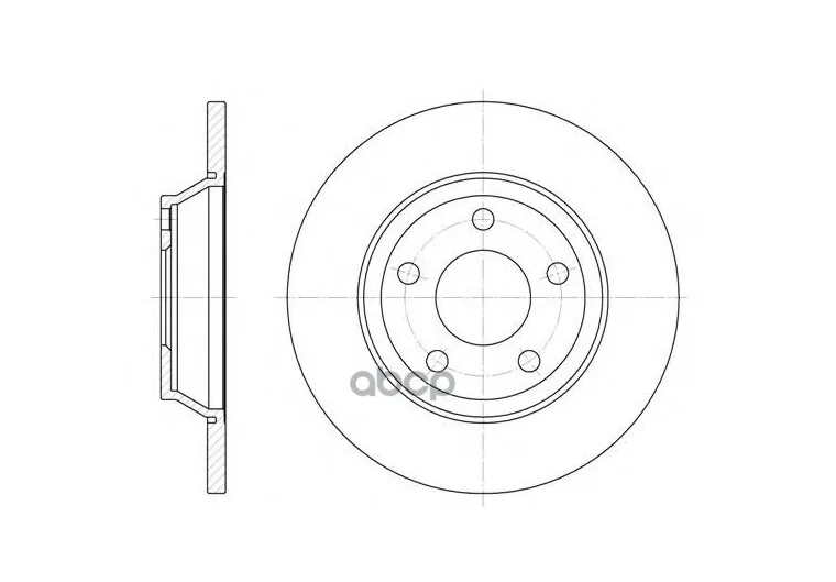 6472.00_Диск Тормозной Передний Audi A4 1.6/1.9Tdi 95 Remsa арт. 647200