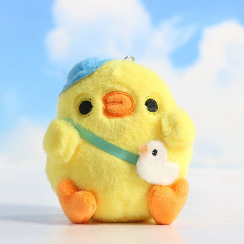 

Cute Soft Little Yellow Chicken Pendant Plush Toy Automobile Decoration Room Accessories Children Birthday Gift