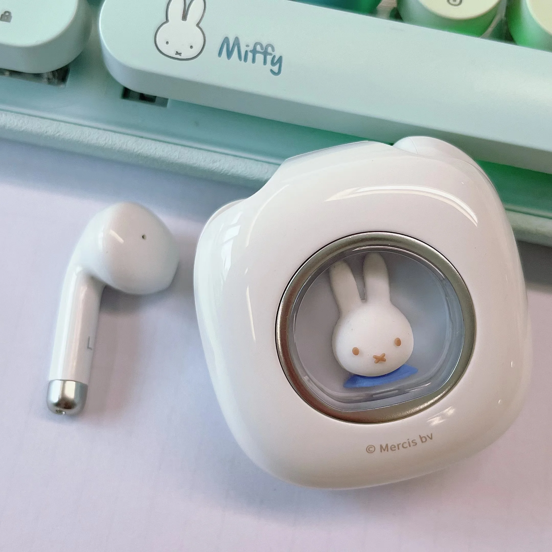 Miffy Bluetooth Wireless EarBuds Headset TWS Bluetooth 5.3 Touch Control Long Standby Earbud HiFi Stereo Headphones With Light images - 6