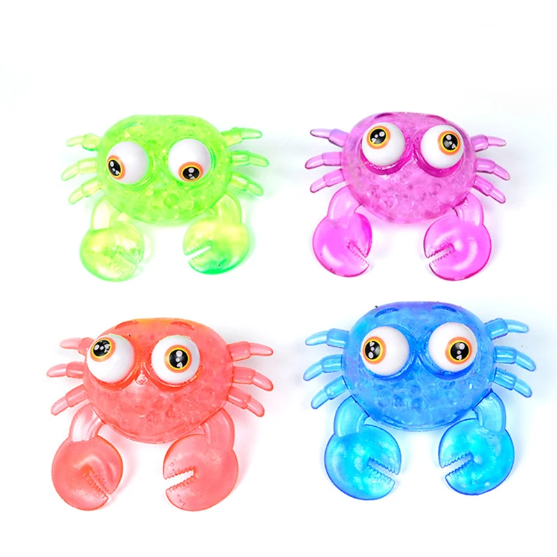 

Squishy Toy TPR Squeeze Vent Ball Fidget Toy Animal Big-Eyed Crab Stress Relief Toy Pops Stress Relief Toys For Kids Adult Gift