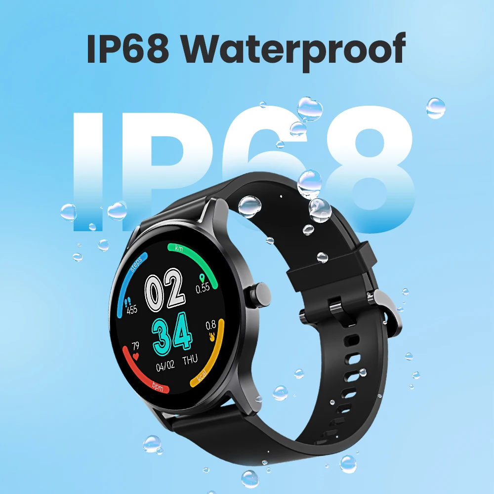 HAYLOU GS Smart Watch IP68 Waterproof Smartwatch 12 Workout Modes SpO2 Tracking Customized Watch Faces Sport watch for Men