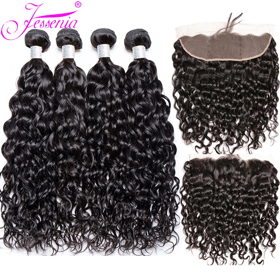 12 а малазийские волнистые пучки с фронтальной перегородкой 13x4 от уха до