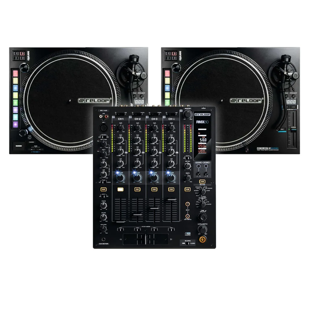 

GOLD Best Deal DJ Set Reloop RP-8000 MK2 (Pair) + RMX-60 Mixer
