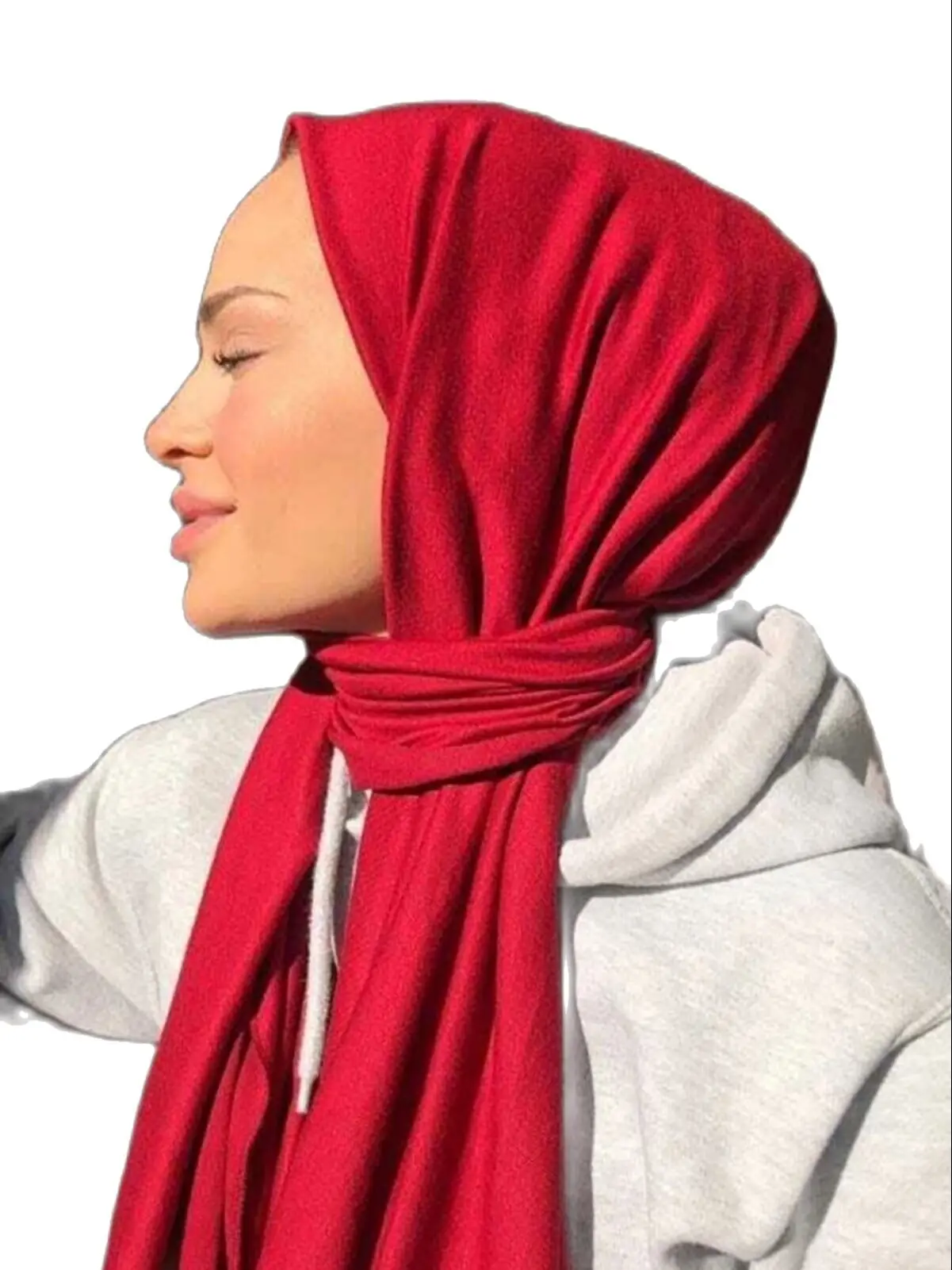 

Women's Hijab Blue Beige Claret Red Brown White Combed Cotton Shawl Scarf Stylish Daily Use Easy Shape Practical 2022 Fashio