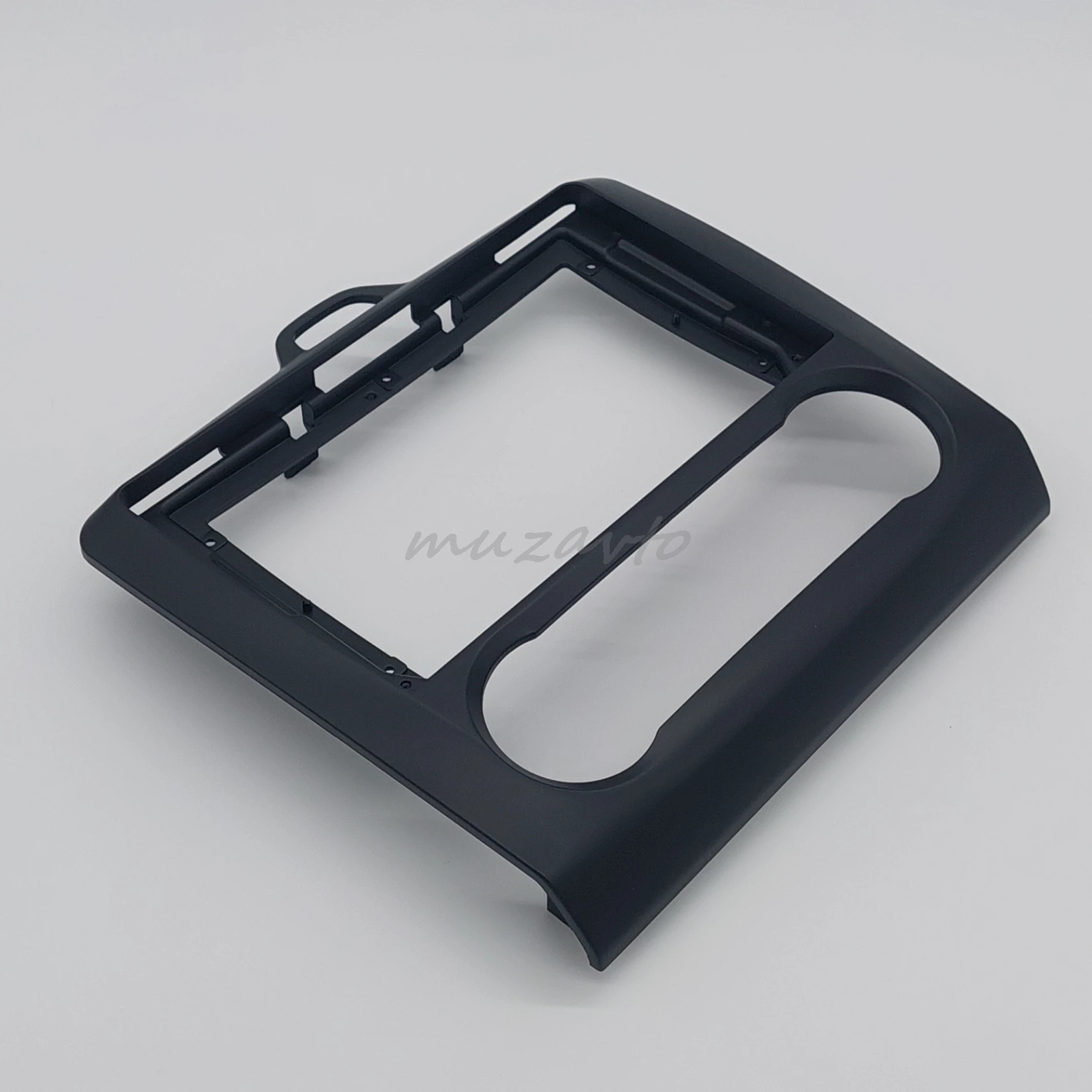 Переходная рамка Ford Focus 2 Mk 2005-2010 Чёрная (Климат) Форд Фокус 9 дюймов (230:220:130 мм)