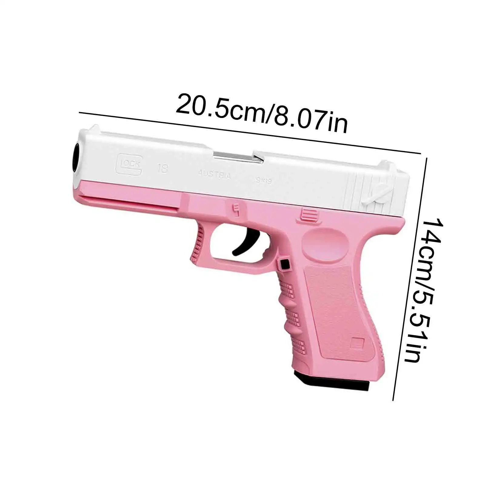 Игрушечный пистолет Glock с функцией выброса гильз 32 патрона 40 мягких дротиков 2