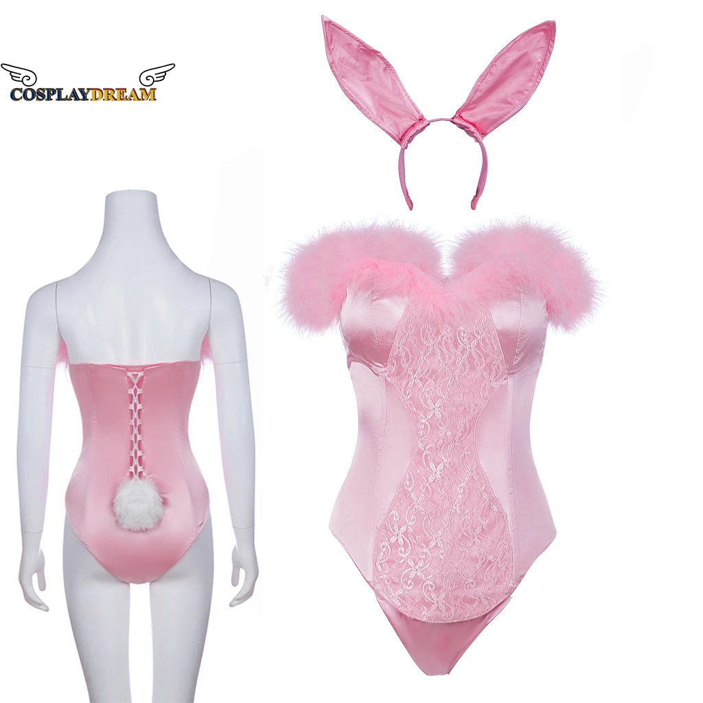 Женский комбинезон с ушами Elle Wood Bunny костюм в стиле аниме для ролевых игр комплект