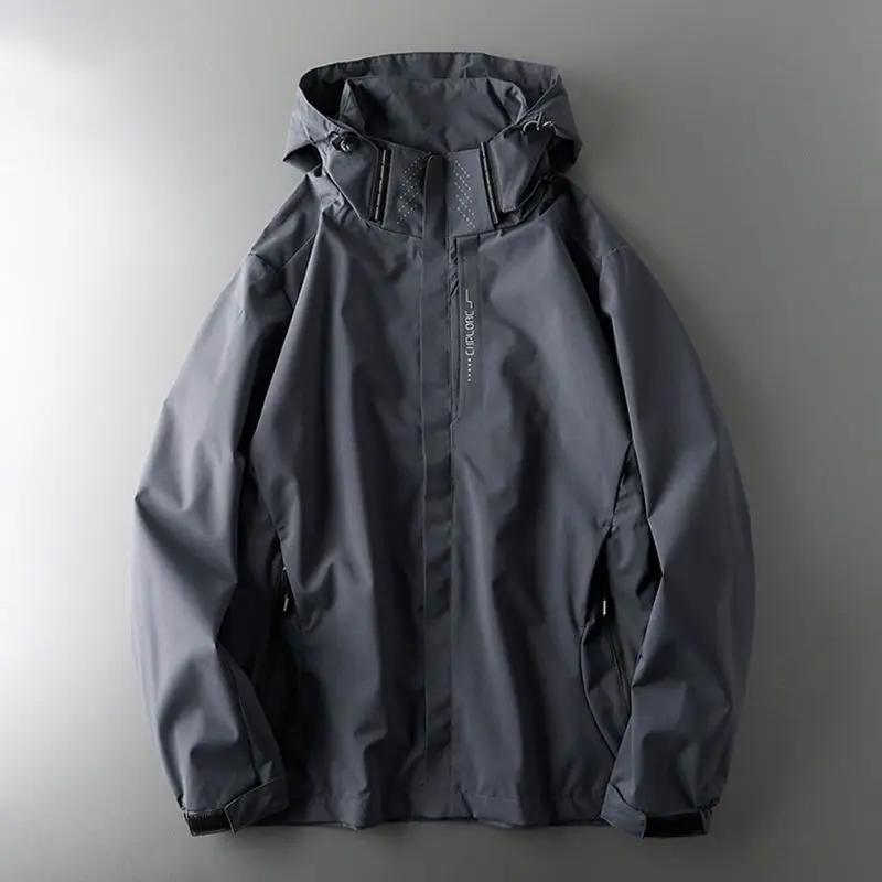 

Men's and women's outdoor casual fashion trend Sports coat hardshell Waterproof jacket windproof mountaineering top zipper