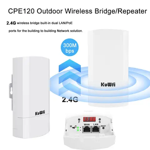 KUWFI Outdoor беспроводной маршрутизатор Wi-Fi 300 Мбит/с