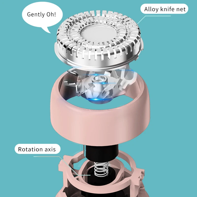 Kemei триммер для удаления волос на лице женщин 3 в 1 бритва бровей перезаряжаемая