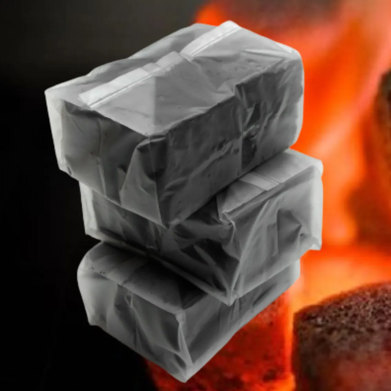 Уголь для кальяна 25*25 1 кг. 72 шт. кокосовый уголь натуральный. | Аксессуары сигар