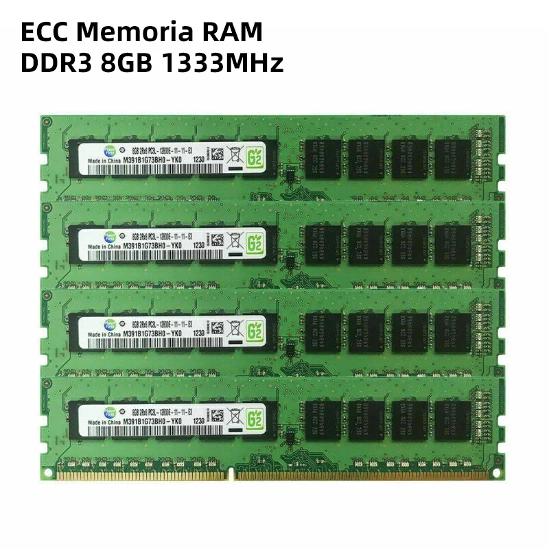 Оперативная память ECC DDR3 8 ГБ, память рабочей станции 1333 МГц, PC3L PC3-12800E 14900E 10600E 1,35 в 1,5 в ECC, Небуферизованная оперативная память