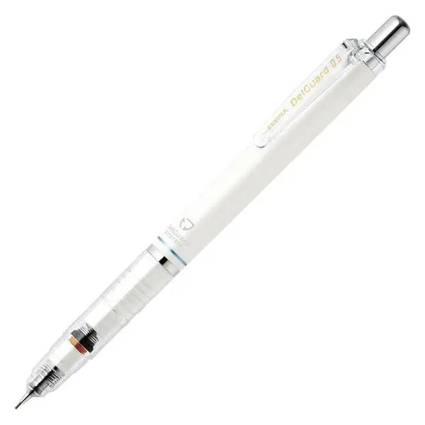 Механический карандаш Zebra Delguard Белый 0 5 мм P-MA85-N2-W