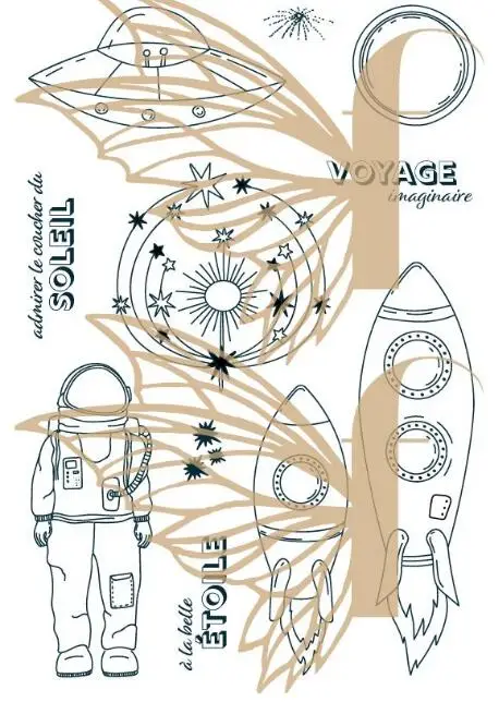 Новый Французский прозрачный штамп для скрапбукинга сделай сам/декоративные