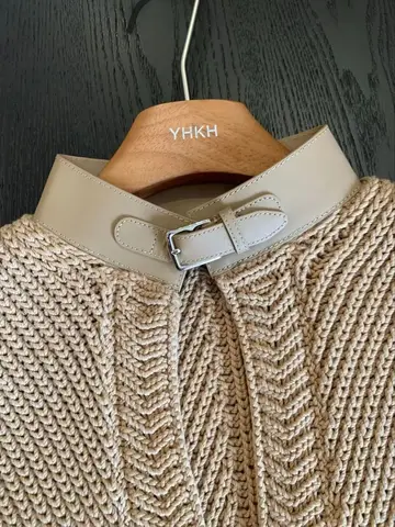 Женский вязаный жилет из хлопка