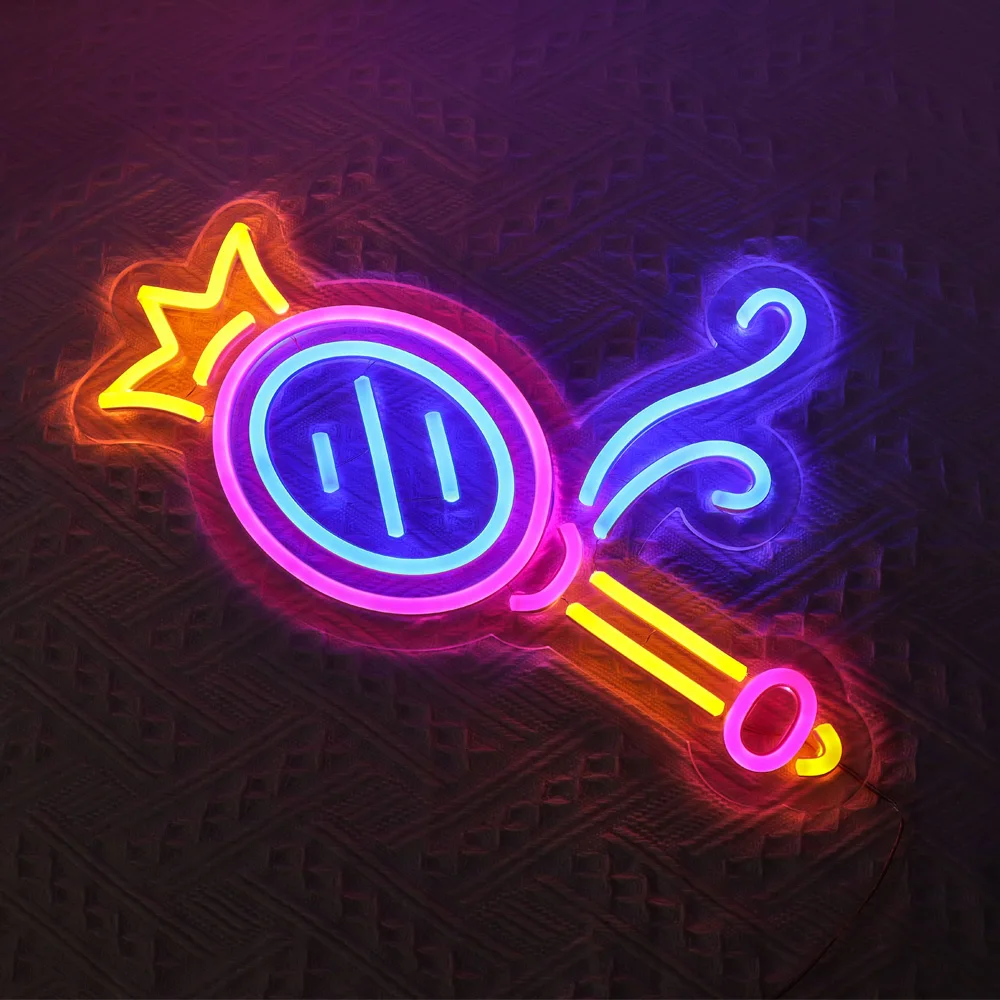 mirror shape neon sign for kids room,led neon sign,flex neon