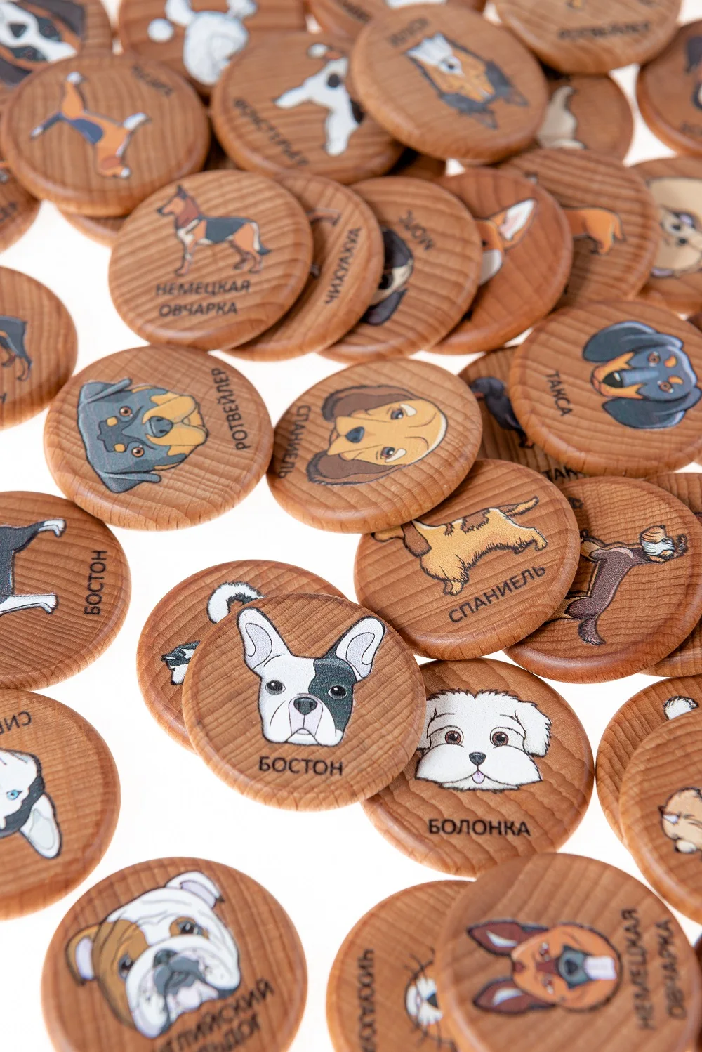 Мемори ЗАРТОЙ Собаки в игрушечной трубке обучающиеся наука деревянные игрушки подарки увлечения ребенка День рождения для детей.