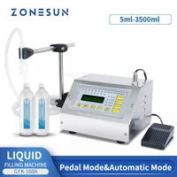 zonesun gfk 160a 5 3500ml diaphragm pump digital control juice essential oil bottle water liquid filling machine dosing filler