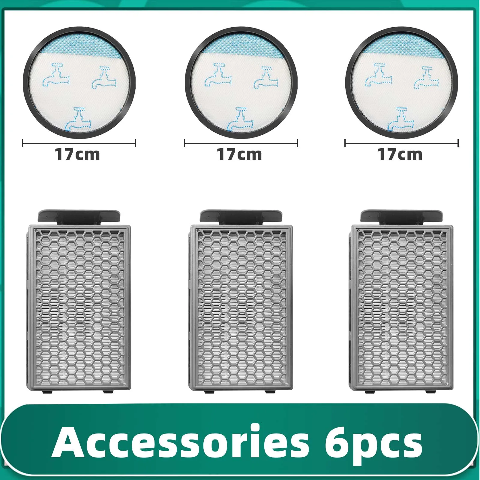 

For Rowenta Compact Power XXL RO4811EA / RO4823EA / RO4825EA / RO4826EA / RO4853EA / RO4855EA / RO4859EA Hepa Filter Spare Part