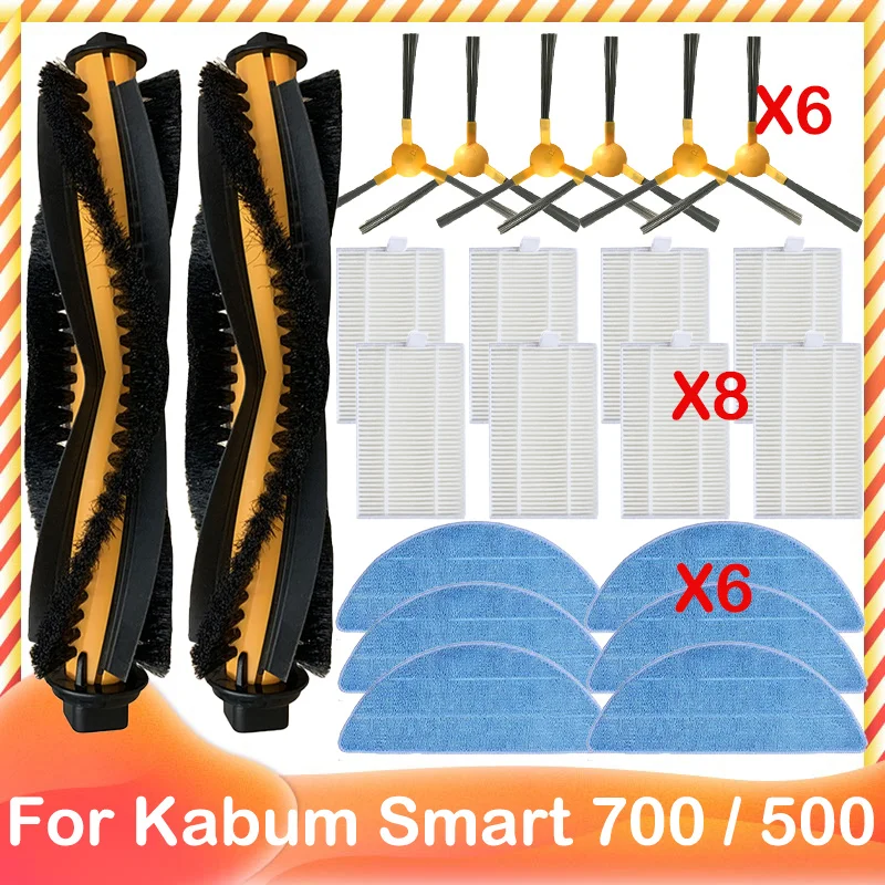 

Spare Main Roller Side Brush HEPA Filter For Kabum Smart 700 / 500 Robot Vacuum Cleaner Accessories Parts