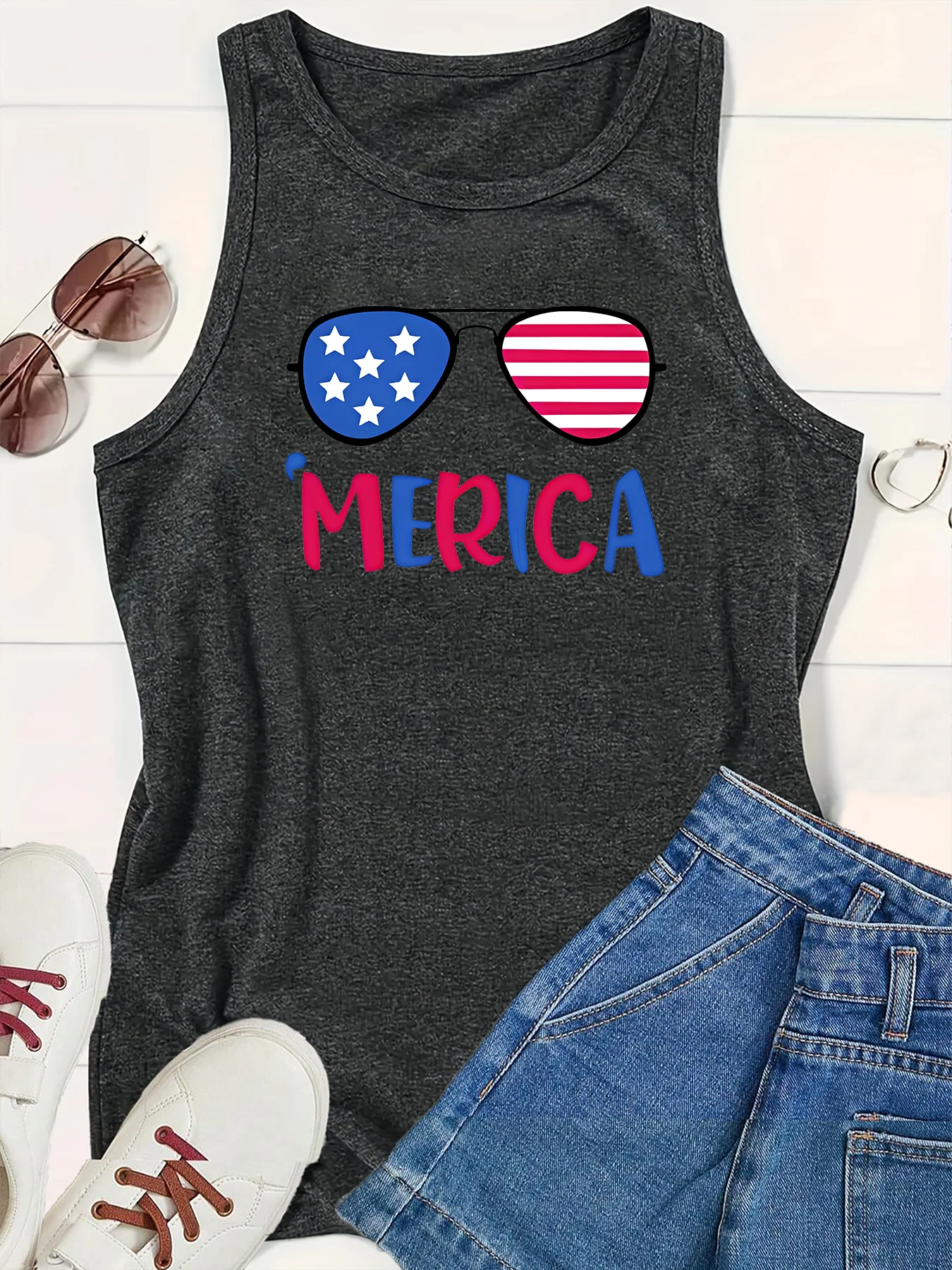 Солнцезащитные очки Merica с принтом флага модная забавная спортивная женская