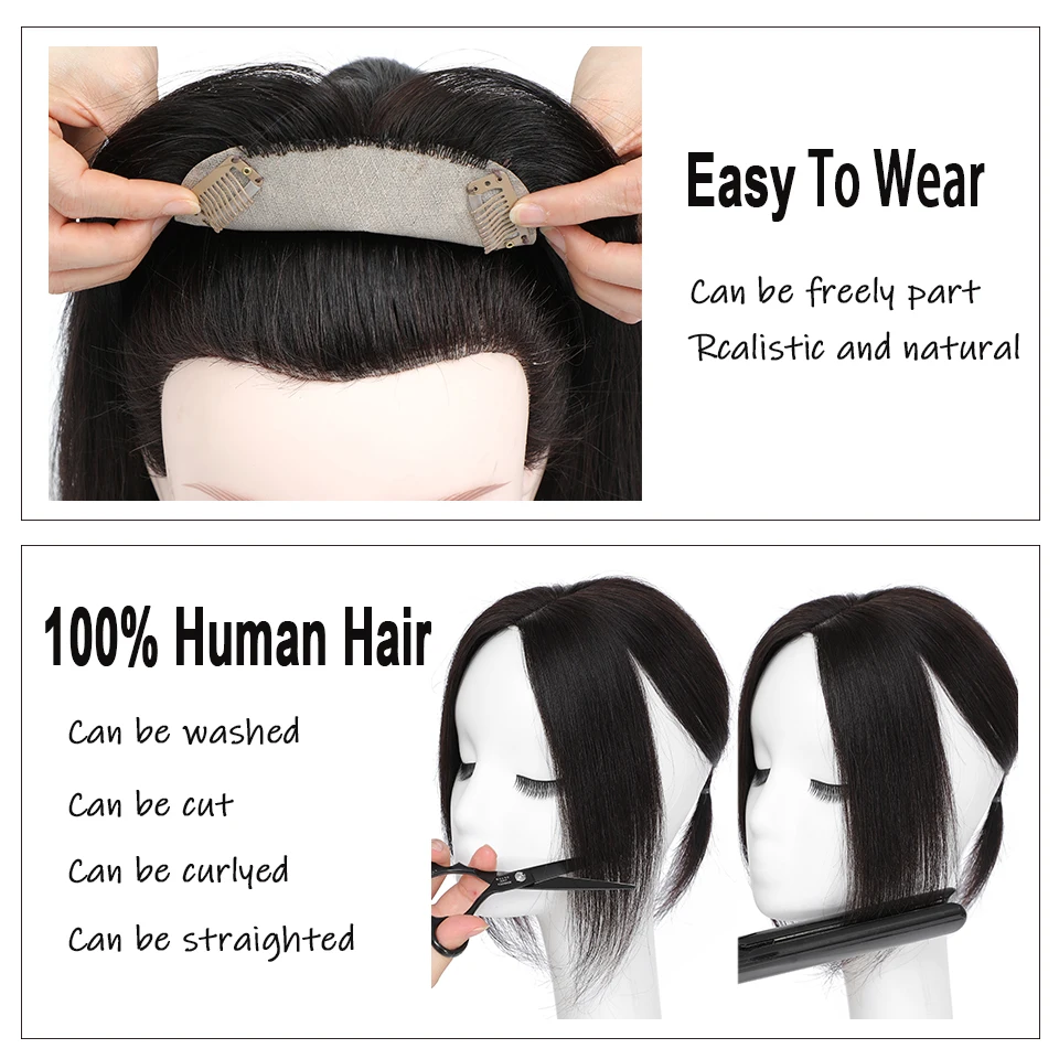 Joneous Женские Накладные человеческие волосы для наращивания черные коричневые