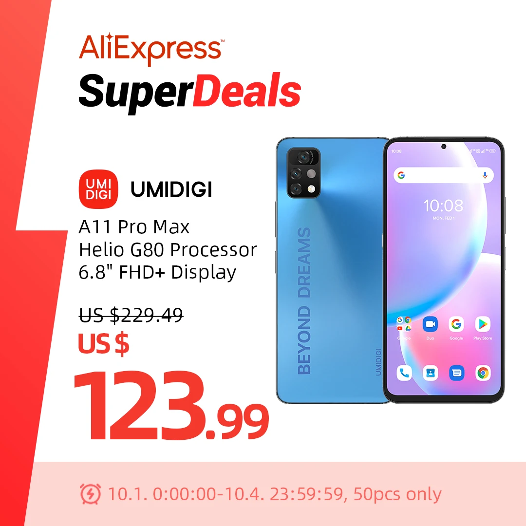 [In Stock] UMIDIGI A11 Pro Max Global Version Android Smartphone 6.8