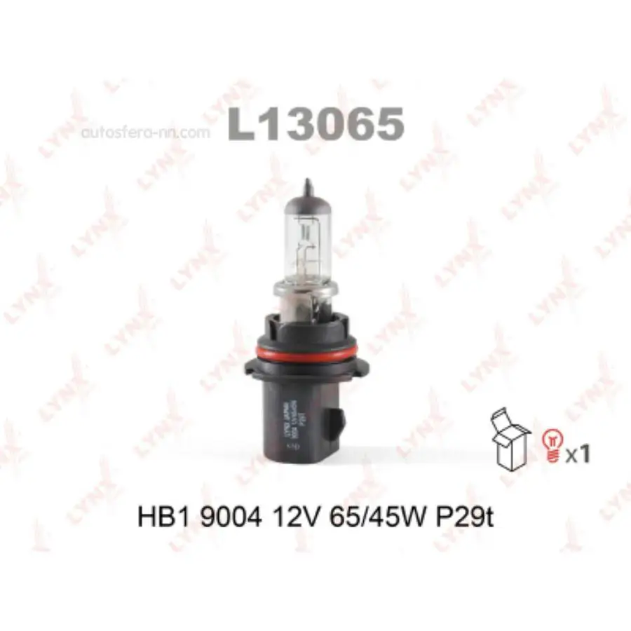 Lynxauto l13065 lamp 12v HB1 6545W p29t lynxauto 9004 1 PCs cardboard | Alarm Lamp