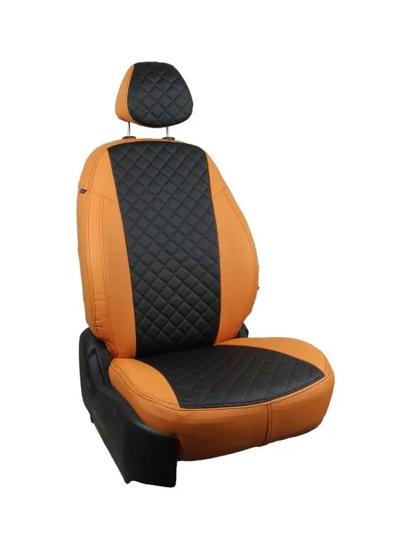 Наволочка для сиденья Kia Sportage 2 рестайлинг 2008-2010 черный экокожей с дизайном из алмазов ki-sg-s89-och-r.