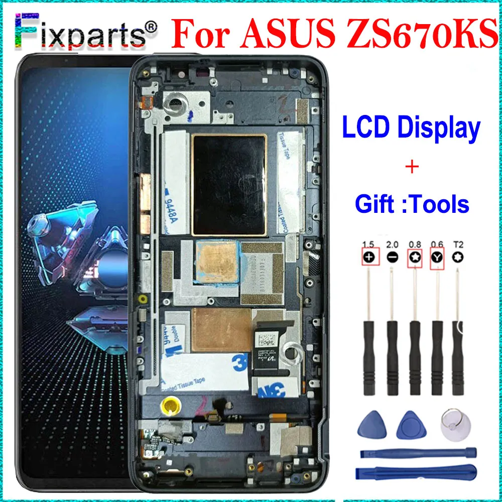 

ЖК-дисплей для Asus ROG Phone 5 ZS673KS, замена для ASUS ZS670KS LCD