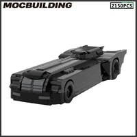 brick batmobile moc building block black supercar model the animated series diy kid toys birthday gift children present collecti