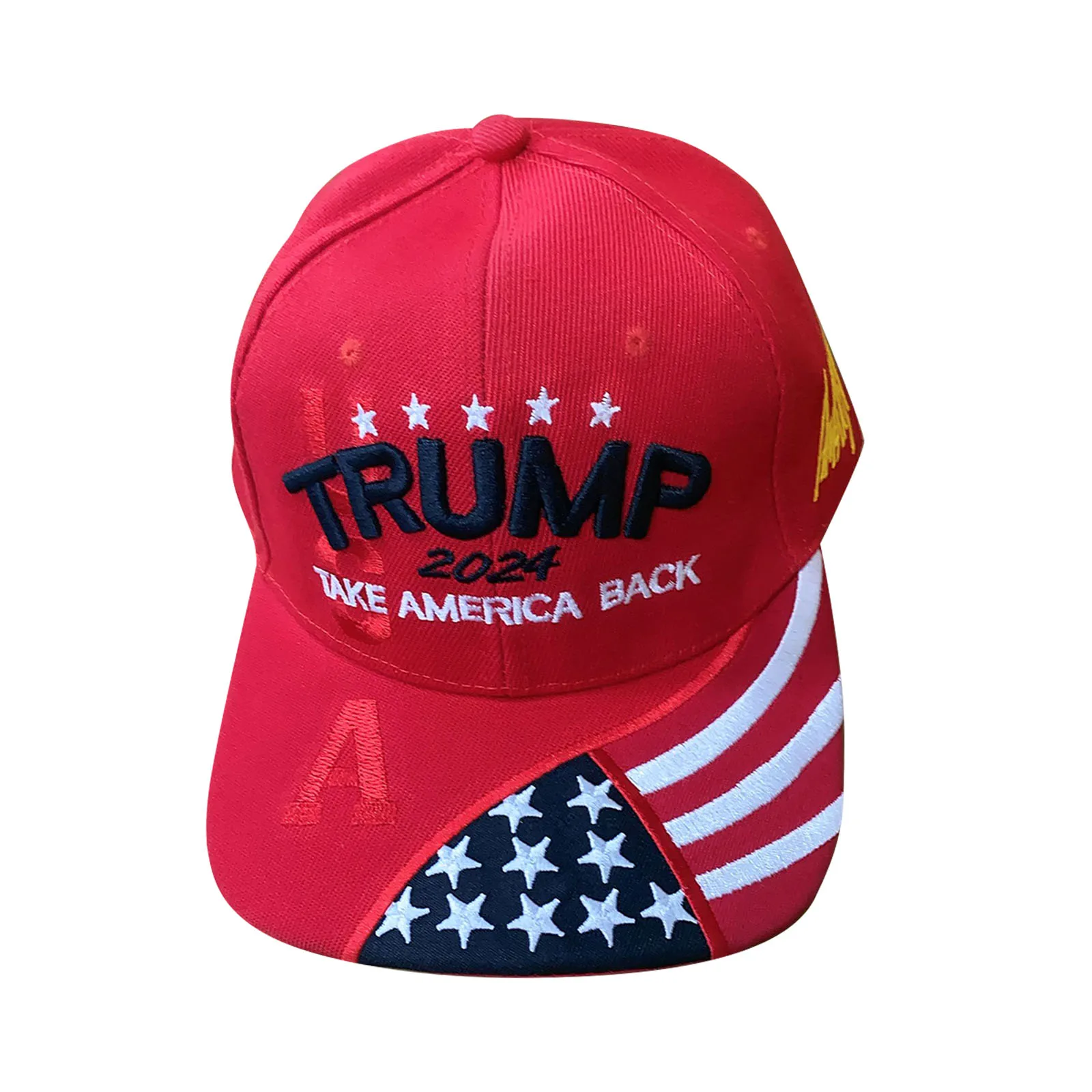 Красная бейсболка Trump 2024 Keep America Great - Унисекс