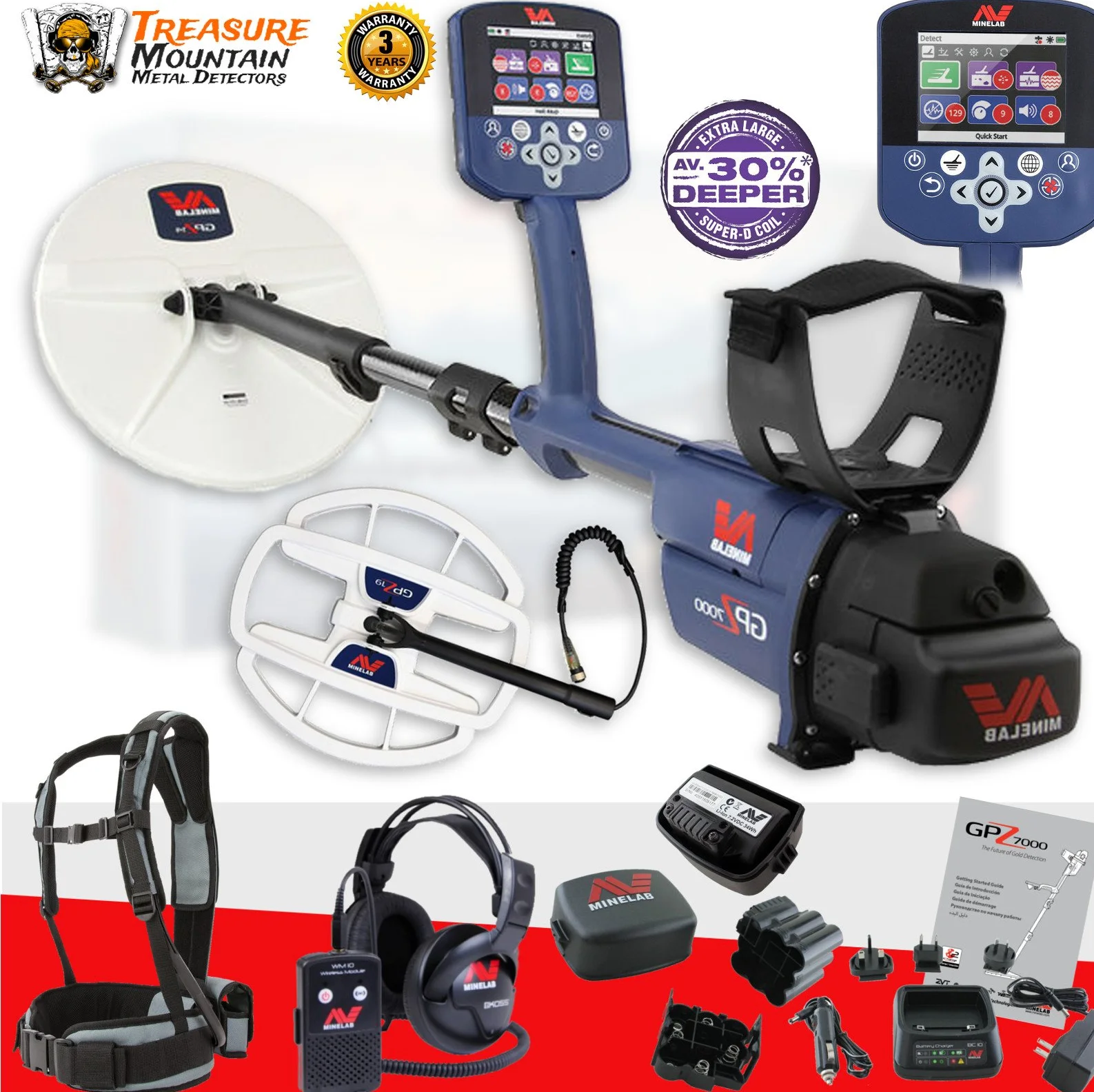 

BEST PRICE FOR GPZ 7000 All Terrain Gold Metal Detector with Zero Voltage