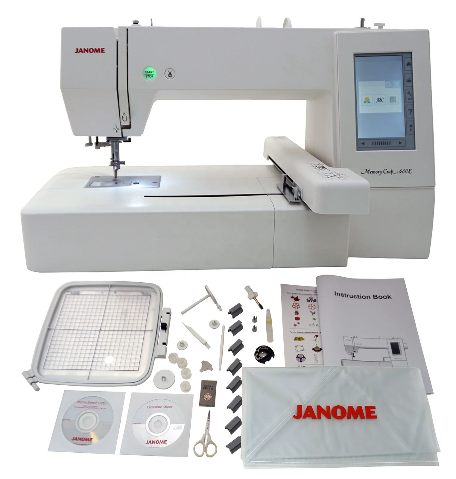 

Brand New Janome Memory Craft 400E Embroidery Machine with Exclusive Bonus Bundle