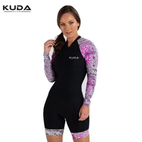 kuda hitam cycling bodysuit cycling jersey women long sleeve set triathlon women cycling jumpsuit bicycle clothing mtb