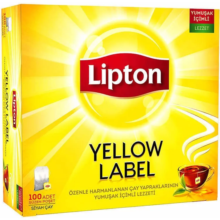 Lipton Чашка чая с желтой этикеткой