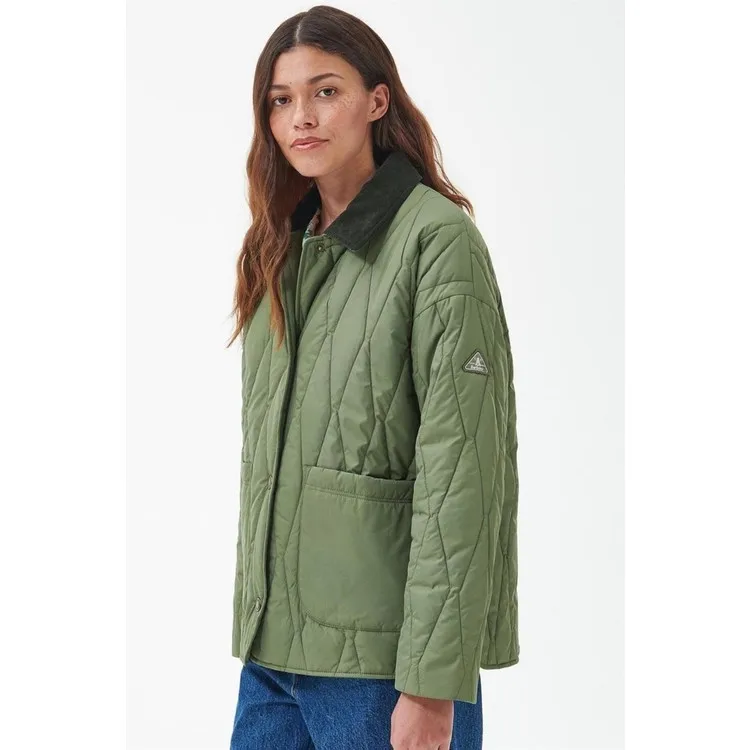 Barbour Стеганое пальто из оливина