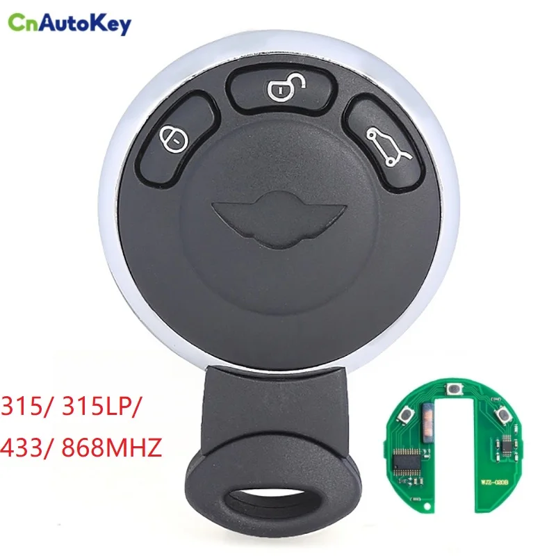 

CN006035 For Mini Cooper S One D Clubman Cabrio Country KR55WK49333 3 Button 315/315LP/434/868MHz ASK ID46 PCF7945 Smart Key
